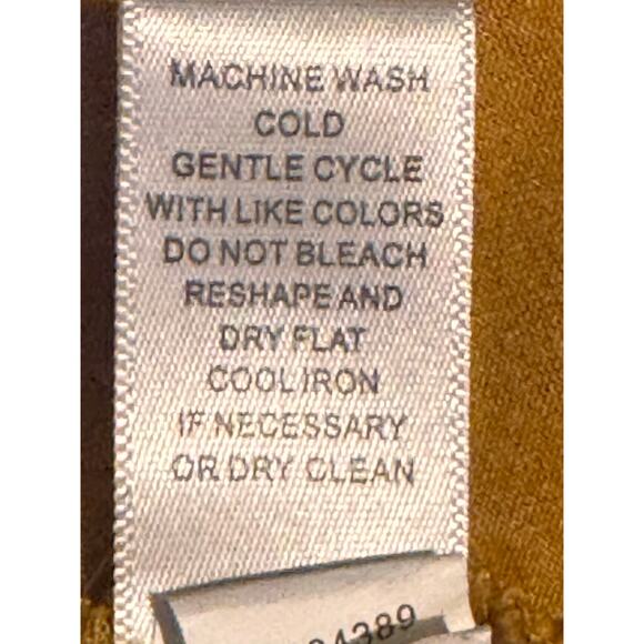 Spense · XL · Ruched Mock Neck Long Sleeve Top · Viscose/Spandex · Mustard - Picture 6 of 6